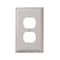 Amerelle Amerelle Georgian Satin Nickel 1 gang Die-Cast Metal Duplex Wall Plate 1 pk 54DN - alternate 1